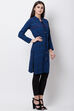 Indigo Viscose Rayon Straight Shrug image number 3