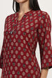 Navy Blue Cotton Blend Straight Kurta Set image number 1