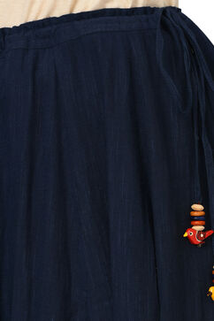 Dark Blue Cotton Skirt image number 5