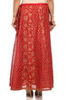 Red Poly Cotton Skirt image number 3