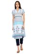 Blue A-Line Viscose Rayon Kurta image number 0
