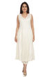 Ecru Flared Viscose Kurta image number 4