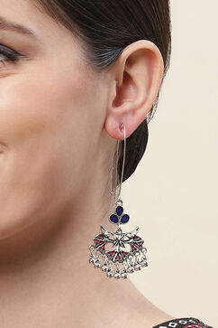 Blue Pink Alloy Earrings image number 1