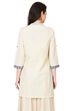 Ivory & Indigo A-Line Cotton Flex Kurta image number 4