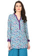 Off White A-Line Rayon Kurta image number 0