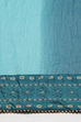 Dark Green And Teal Polyester Chiffon Dupatta image number 1