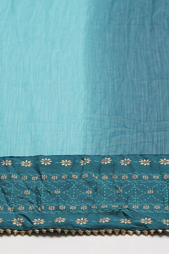 Dark Green Polyester Chiffon Dupatta image number 1