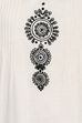 White Straight Viscose Rayon Indie Top image number 1