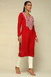Black Acrylic Straight Kurta image number 4