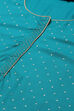 Turquoise LIVA Straight Kurta image number 1