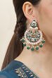 Dark Green Gold Plated Chandbalis image number 1