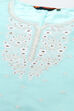 Aqua Blue Poly Georgette Kurta & Garara Suit Set image number 1