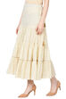 Off White Cotton Skirt image number 2