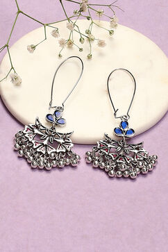 Blue Pink Alloy Earrings image number 0