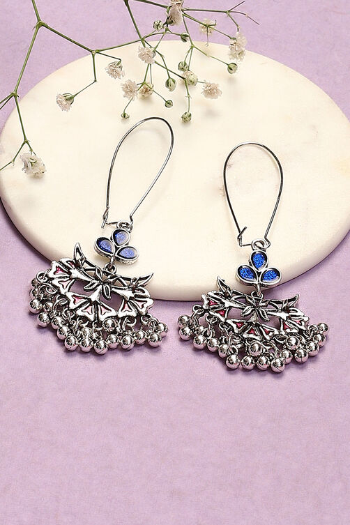 Blue Pink Alloy Earrings image number 0