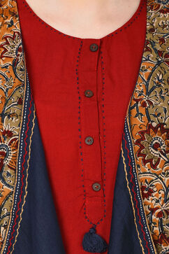 Dark Blue Straight Chambray Shrug image number 5