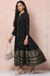 Coral Viscose Rayon Kalidar Dress image number 5