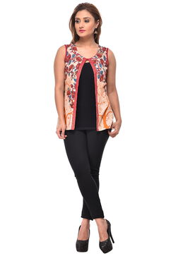 Maroon Cotton Jacket image number 0