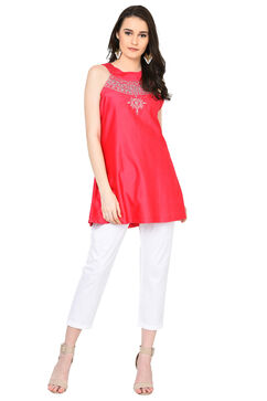 White Cotton Pants image number 0