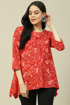 Red LIVA Indie Top image number 5