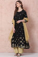 Maroon Kalidar Printed Suit Set image number 6