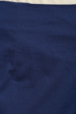 Blue Cotton Slim Pants image number 5