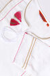 White Viscose A Line Suit Set image number 4