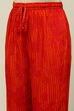 Red Rayon Printed Straight Suit Set image number 2