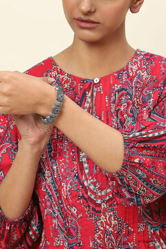 Pink-Green Alloy Bangles image number 3