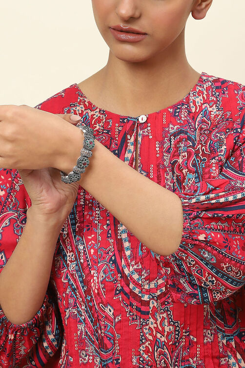 Pink-Green Alloy Bangles image number 3