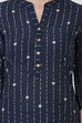 Olive Green Cotton And Cambric Straight Kurta image number 1