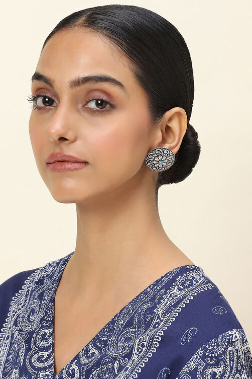 Turquoise Alloy Studs image number 3