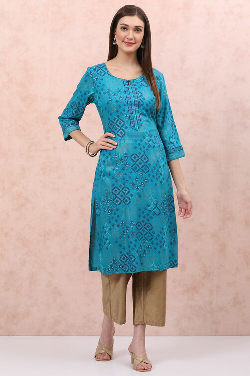 Aqua LIVA Straight Kurta image number 3