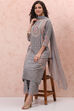 Orange LIVA Straight Suit Set image number 7