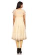 Off White Anarkali Cotton Kurta image number 4