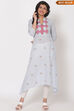 Light Blue Cotton A-Line Kurta image number 0