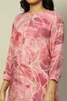 Aqua Blue Floral Printed Straight Co-ord Set image number 1
