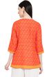 Coral Viscose A-Line Indie Top image number 4