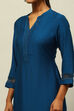 Blue Solid Straight Kurta image number 1