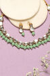 Green Alloy Necklace Set image number 2