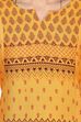 Yellow A-Line Viscose Rayon Kurta image number 4