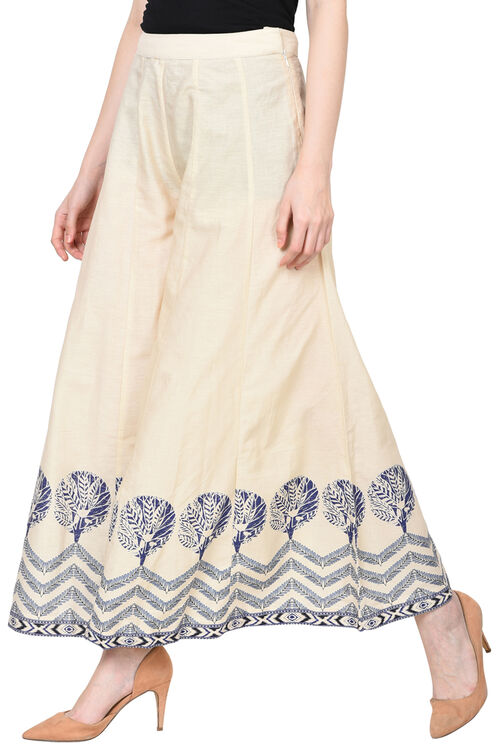 Ivory & Indigo Cotton Skirt image number 3