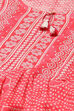 Pink LIVA Straight Printed Kurta image number 1