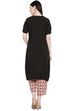 Black Viscose Straight Kurta image number 4