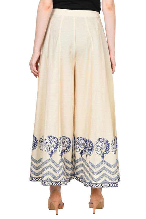 Ivory & Indigo Cotton Skirt image number 4