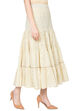 Off White Cotton Skirt image number 1