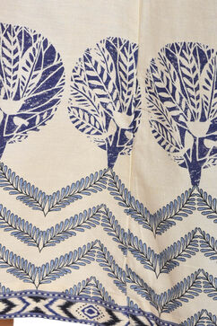 Ivory & Indigo Cotton Flex Palazzo image number 1