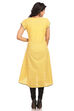 Yellow Asymmetric Cotton Kurta image number 1