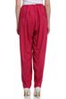 Off White Cotton Fusion Pants image number 4