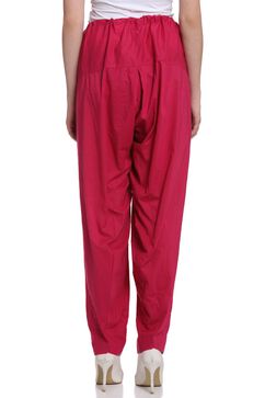 Fuchsia Cotton Fusion Pants image number 4